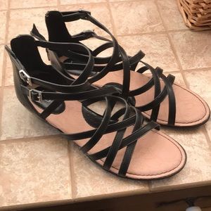 Black Strappy Sandals